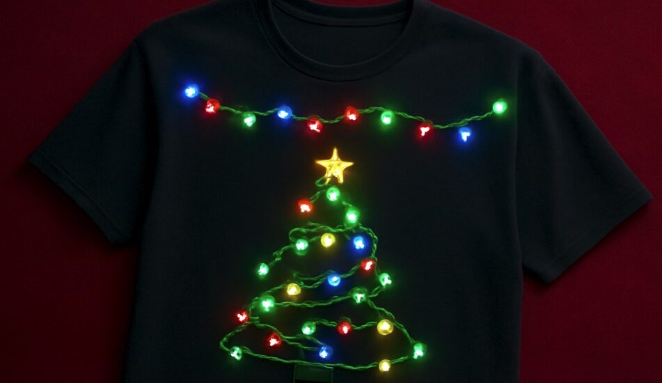 Christmas Shirt Lights Up