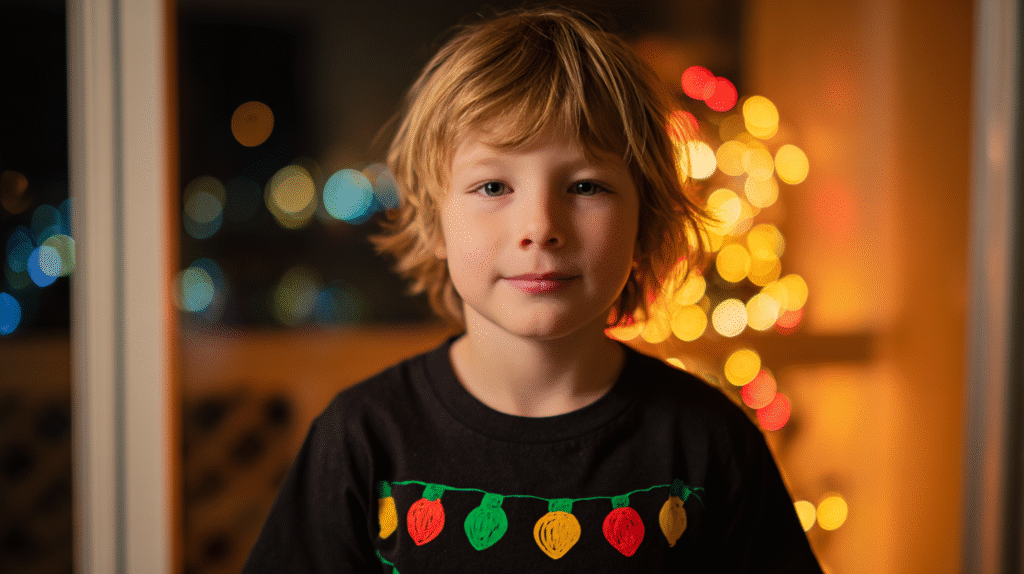 kids christmas shirts​-3