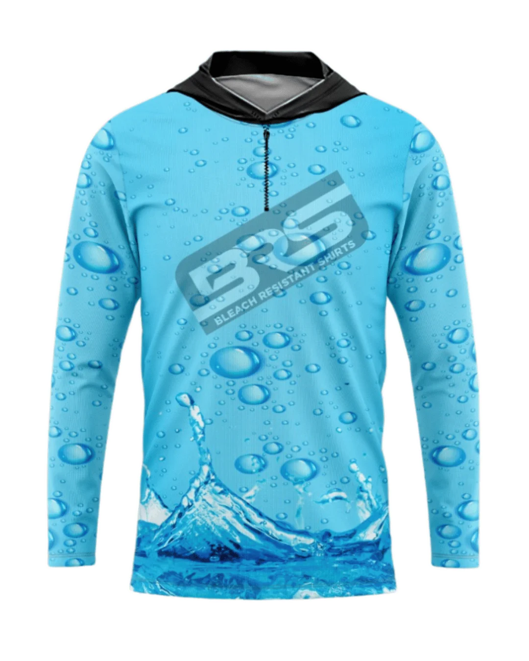 blue long sleeve fade resistant work shirt