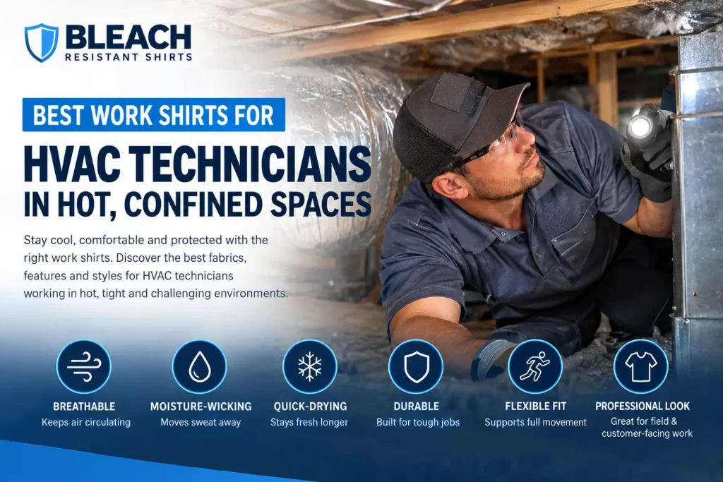 Best Work Shirts for HVAC Technicians in Hot, Confined Spaces
